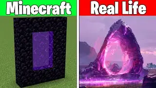 Realistic Minecraft | Real Life vs Minecraft | Realistic Slime, Water, Lava 