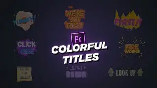 Colorful titles and lower thirds 