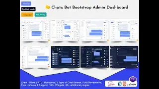 Chat Bot Admin - Chat Application Dashboard Design With ui framework