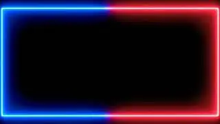 Neon Light Border | Glowing Frame | Hd Background Loop | Animated | Green Screen | VFX Black Screen