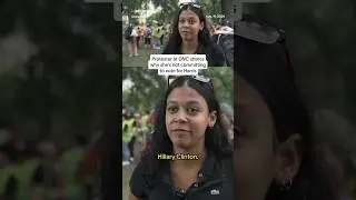 Protestor at DNC shares why she's not committing to vote for Harris