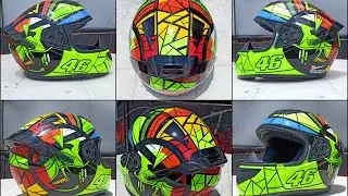 🔥Custom AGV helmet design paint job on a LS2 