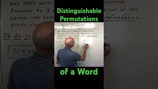 Distinguishable Permutations of Letters in a Given Word