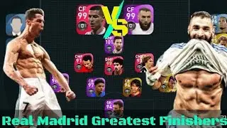 Cristiano Ronaldo VS Benzema Greatest Real Madrid Strikers |99 rated Benzema review pes2021|