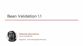 Course Preview: Bean Validation 1.1