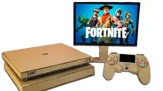 How to Make Sony PS4 Console with Controller from Cardboard