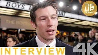 Callum Turner on The Boys in the Boat interview at London premiere