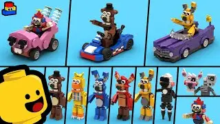 Five Laps at Freddys: How to make LEGO Karts and Minifigures (FNAF)