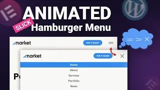 Create an Animated Hamburger Menu in WordPress using Elementor | Elementor Mobile Menu