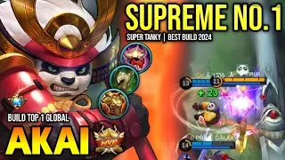 AKAI BEST BUILD 2024 | BUILD TOP GLOBAL AKAI GAMEPLAY | MOBILE LEGENDS✓