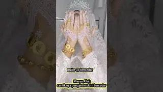 Masya Allah Cantik nya ukhti bercadar. makeup pengantin bercadar