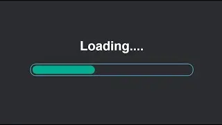 Progress Bar Loading Animation HTML CSS & JavaScript