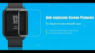 Защитная пленка для Xiaomi Huami Amazfit BIP распаковка