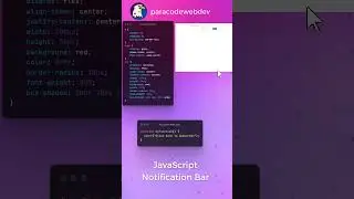 How to Implement a Professional Notification Bar with JavaScript