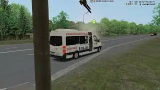 (Обратный рейс) Маршрут 817 Новостройки - аэропорт Mercedes-Benz Sprinter 313CDI Omsi 2)
