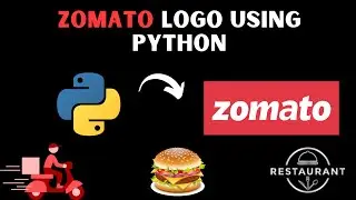 ZOMATO Logo Drawing using Python Turtle | Python For Beginners | Learnonpy | @zomato