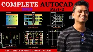 AutoCAD For Civil Engineering || AutoCAD Architecture || AutoCAD (2020) || 2D CAD Drawing || Part-2
