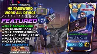 New | Script Skin Popol & Kupa Transformers No Password | Full Effect & Sound - Patch Terbaru