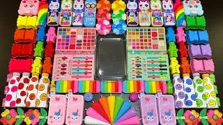 RELAXING WITH CLAY PIPING BAGS VS EYE SHADOW VS GLITTER ! Mixing Random Things Into Slime #5464