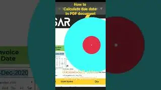 Calculate Due Date in PDF documents