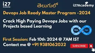 తెలుగులో DevOps Job Ready Program with Real-time Projects  | Feb 10th 2024, 07:00 AM |  @i27academy