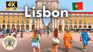 Lisbon, Portugal, Walking Tour 🌅 🇵🇹 Walking with Subtitles [4K Ultra HD/60fps]