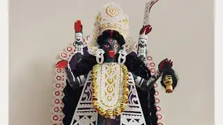 मिट्टी जैसी क़ाली मूर्ति बनाऐ काग़ज़ से😍|PART 1Making small kali murti |naveenartsvlog|kali maa make