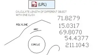 Calculate length of different object with one click by autolsp
