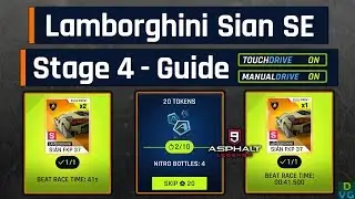 Asphalt 9 | Lamborghini Sian Special Event | Stage 4 - Touchdrive + Manual