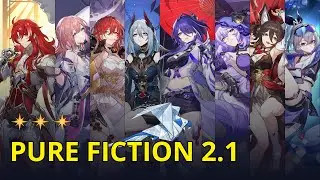 Argenti E0 & Acheron E0 - Pure Fiction 2.1 Stage 3 (3 Stars) | Honkai: Star Rail