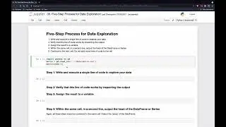 01 Five Step Process for Data Exploration