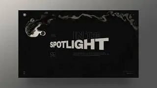 Spotlight Hero Header With Fluid Effect