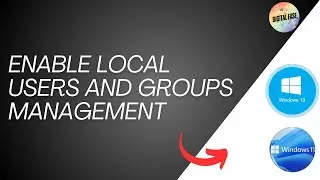 (Fix) How To Enable Local Users And Groups Management In Windows 10 Or 11  | Solved In Three Methods