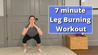 7 Minute Leg Burning Workout | Fat Burning at Home without Equipment | HIIT Leg Toning