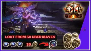 50 UBER MAVENS DOWN - HUGE drop but not that much profit -Path of Exile 3.20 - The Forbidden Sanctum