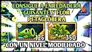 PvZ2/Consigue A Enredadera Guisante-PeaVine Y Flor Petaglobera-Boom B.Flower Con Un Nivel Modificado
