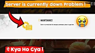 server is currently down For emergency maintenance free fire problem | server problem in ff