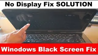 Windows Start Black Screen | No Display laptop Fix