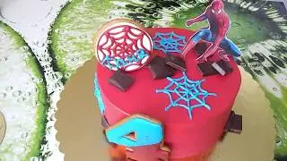 Торт Человек паук для мальчика!