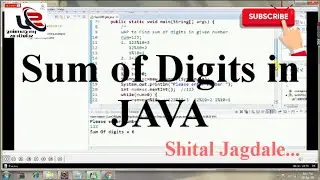 Find out Sum of Digits in given number Java Program|Java Coding interview questions