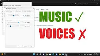 Can Hear Music But No Voices in Windows 11, 10 (SOLVED)