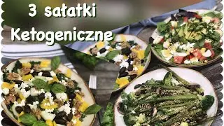 3 sałatki KETO (przepisy ketogeniczne) 🥑🥦🥬