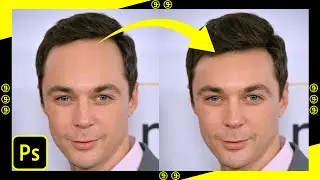 Fix a big and wide forehead in photoshop 