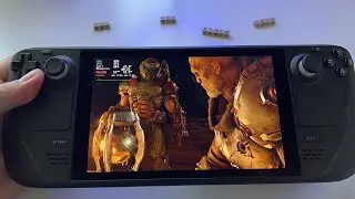 DOOM Eternal (60fps ultra max graphics) - Steam Deck handheld gameplay