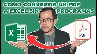 Como #CONVERTIR un archivo #PDF en #HOJA DE #CALCULO DE #EXCEL, directo sin programas ni páginas web