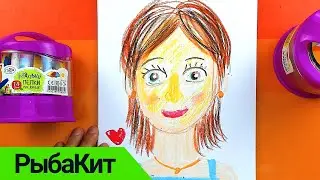 Портрет МАМЫ - рисуем голову человека - урок рисования от РыбаКит