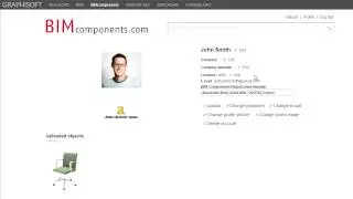 ArchiCAD BIM Components Portal: Profile Page