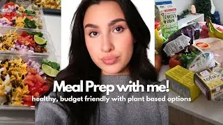 Meal Prep For the Week With Me: Tofu Burrito Bowls, Chocolate overnight oats, Greek wraps