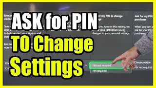 How to Turn ON or OFF Password PIN for Changing Settings on XBOX Series X (Settings Tutorial)