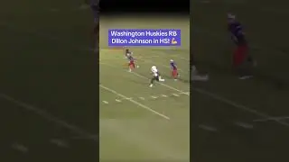 Washington RB Dillon Johnson has been a cheat code since HS! 🎮 #shorts